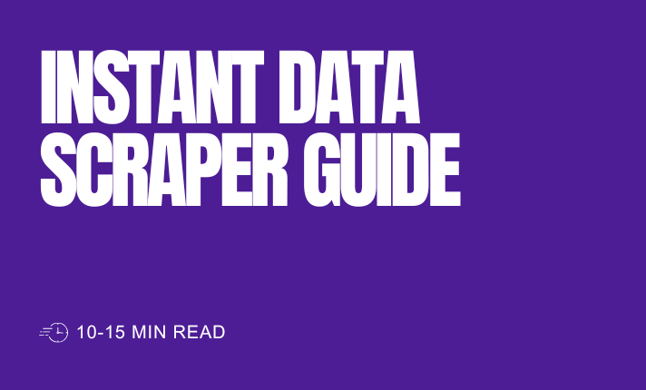Instant Data Scraper guide